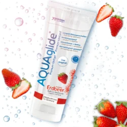 AQUAglide - vízbázisú síkosító 4 ízben (100 ml) - eper