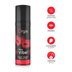 Orgie Sexy Vibe! HOT - epres, melegítő folyékony vibrátor (15 ml)