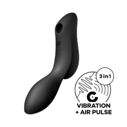 Satisfyer Curvy Trinity 2 - akkus, léghullámos 2in1 vibrátor