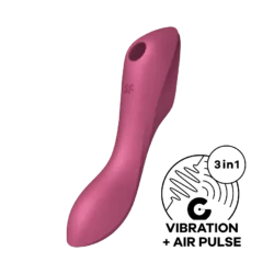Satisfyer Curvy Trinity 3 - akkus, léghullámos 2in1 vibrátor