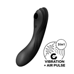 Satisfyer Curvy Trinity 4 - akkus, léghullámos 2in1 vibrátor
