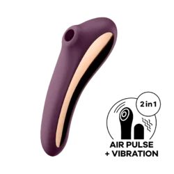 Satisfyer Dual Kiss - akkus, 2in1, hüvelyi és csiklóvibrátor