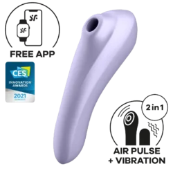 Satisfyer Dual Pleasure - okos, léghullámos 2in1 vibrátor