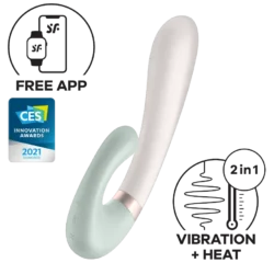 Satisfyer Heat Wave - appvezérlésű, melegítős csikló- és G-pont vibrátor
