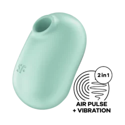 Satisfyer Pro To Go 2 - akkus, léghullámos csiklóizgató - menta