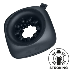 Satisfyer Ring Stroker - akkus, vibrációs maszturbátor