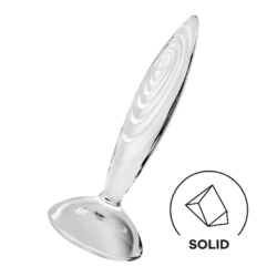 Satisfyer Sparkling Crystal - bordázott üveg dildó