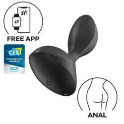 Satisfyer Sweet Seal - okos, anál vibrátor - fekete