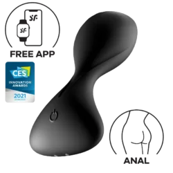 Satisfyer Trendsetter - okos, anál vibrátor - fekete
