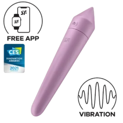 Satisfyer Ultra Power Bullet 8 - okos, vízálló vibrátor - lila