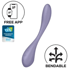 Satisfyer G-spot Flex 5 - okos, G-pont vibrátor - lila