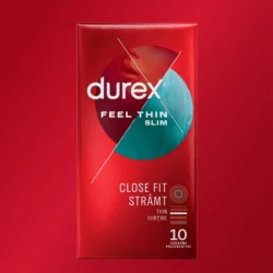 Durex Feel Thin Slim Fit - élethű érzés óvszer (10 db)