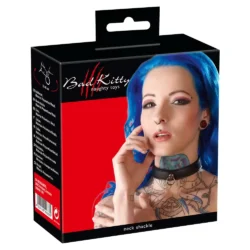 Bad Kitty - műbőr bondage nyakörv