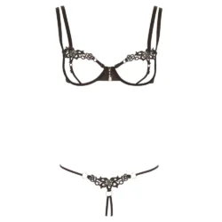 Cottelli - csillogó hímzett melltartó szett