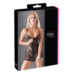 cottelli-fenyes-csikos-csipke-ruha-fekete-s-m-l-xl-2-kihagy