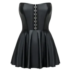 Cottelli - fényes miniruha rakott szoknyával