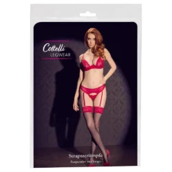 Cottelli - harisnya piros csipkeszegéllyel - 2