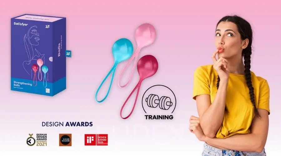 Satisfyer Strengthening Balls – szimpla gésagolyó szett a medencefenék izmok erősítésére és az intenzívebb orgazmusért.