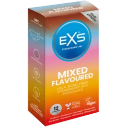 EXS Mixed - óvszer vegyes ízben (12 db)