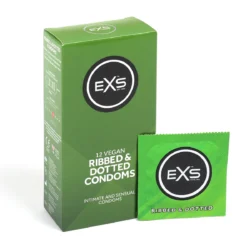 EXS Ribbed, Dotted and Flared - pontozott óvszer