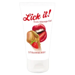 Lick it! - 2in1 ehető síkosító - eper (50 ml)