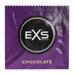 EXS Hot Chocolate - csoki ízű óvszer - fekete (100 db)