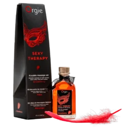 Orgie Sexy Therapy - masszázsolaj szett - eper