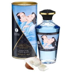 Shunga - melegítő masszázsolaj - kókusz (100 ml)