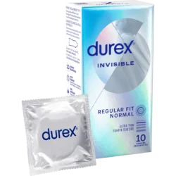 Durex Invisible Regular Fit - vékony óvszer (10 db)