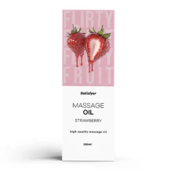 Satisfyer Strawberry - eper illatú masszázsolaj (250 ml)