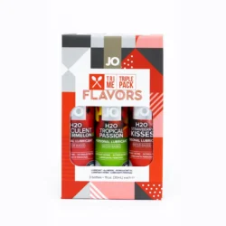 JO H2O Flavors - ízesített vízbázisú síkosító szett (3x30 ml)