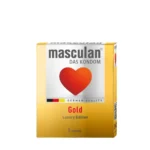 Masculan Gold Luxury Edition - vanília illatú óvszer (3 db)