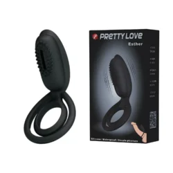 Pretty Love Esther - rezgő péniszgyűrű csiklóizgatóval