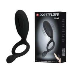 Pretty Love Ethel - rezgő péniszgyűrű csiklóizgatóval