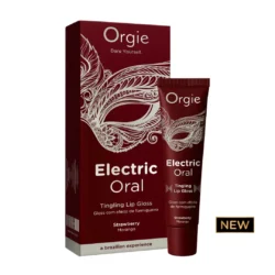 Orgie Electric Oral - bizsergető hatású ajakfény - eper (10 ml)
