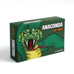 Anaconda - potencianövelő étrend-kiegészítő férfiaknak (4 db)