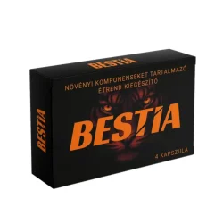 BESTIA - potencianövelő étrend-kiegészítő férfiaknak (4 db)