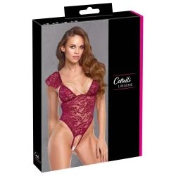 Cottelli - csipkés, gyöngyös nyitott body