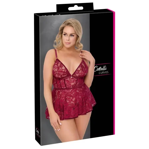cottelli-curves-csipkes-miniruha-szett-piros-3xl-2xl-xl-6.webp