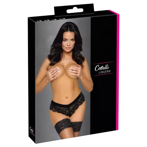cottelli-party-lancos-csipkes-bugyi-fekete-xl-l-m-s