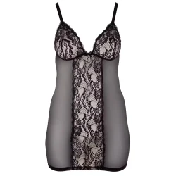 Cottelli Plus Size - áttetsző csipkés hálóing
