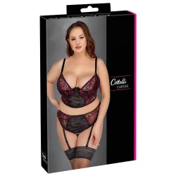 Cottelli Plus Size - csipkés melltartó szett