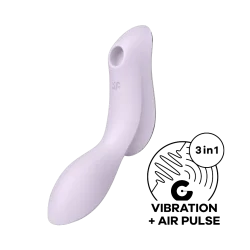 Satisfyer Curvy Trinity 2 - léghullámos és vibrációs 2in1 vibrátor