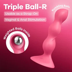 Satisfyer Triple Ball-R - gyöngyös anál dildó