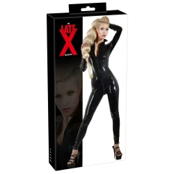 LateX - állógalléros latex overál két cipzárral
