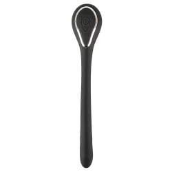 Penis Plug Dilator - akkus, vibrációs húgycsődilátor (1 cm)