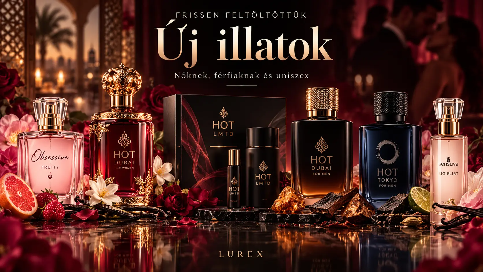 Feromonos parfümök – a Lurex új női, férfi és uniszex parfümkínálata